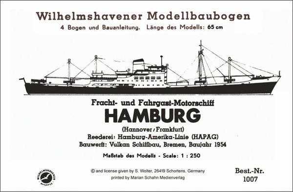 HAMBURG Frachter / Freighter