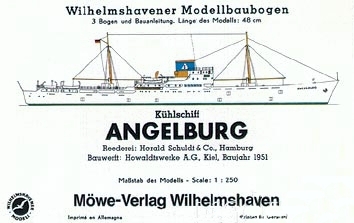 ANGELBURG.Kühlschiff / Refrigerated freighter