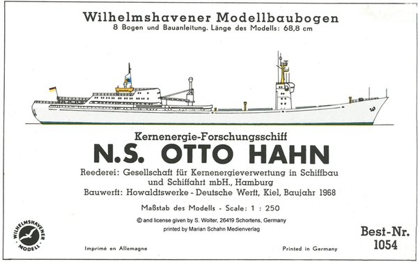 MS OTTO HAHN Atom-Forschungsschiff / Research ship