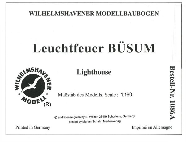 Leuchtfeuer BÜSUM / Lighthouse - 1:160