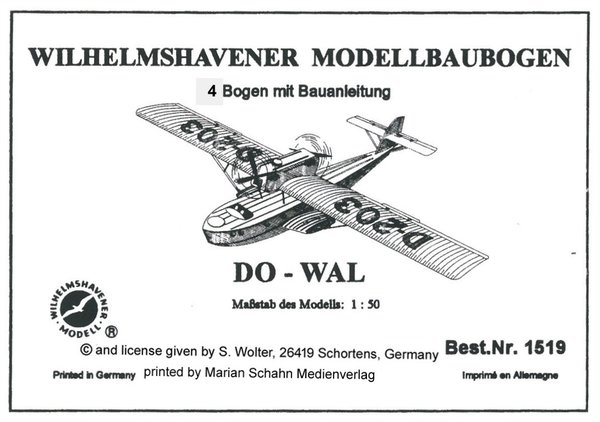 DORNIER DO-WAL LH Flugboot